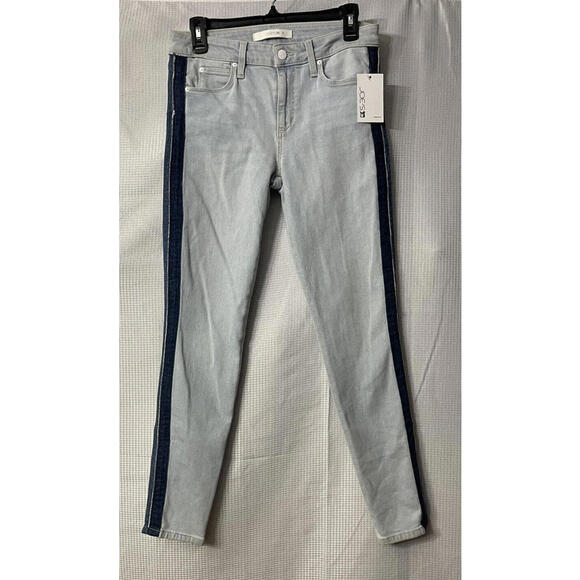 Joe's Jeans Denim - NWT Joes Jeans Lois Icon Ankle Striped Side Womens Juniors‎ Jeans Denim Size 28